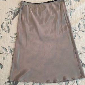 Wet Seal shiny silver skirt